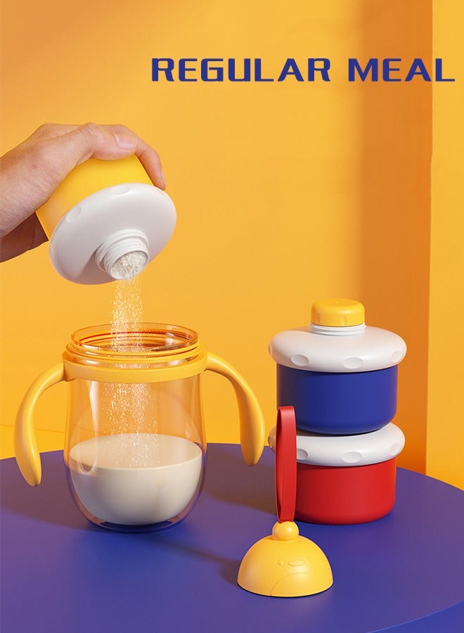 MIXDE Baby Milk Formula Dispenser, Stackable Formula Dispenser Container Mixie Bottle, Snack Storage, Non Spill, Powder Leakage Free - Image 4